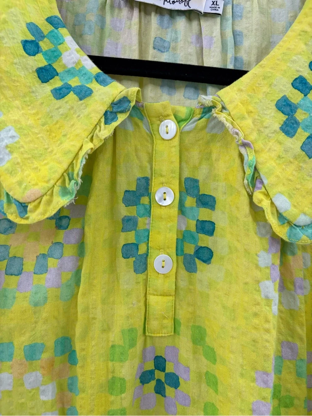 Rachel Antonoff bohemian Tanya trapeze sleeveless ruffle collar dress size xl - Picture 7 of 15